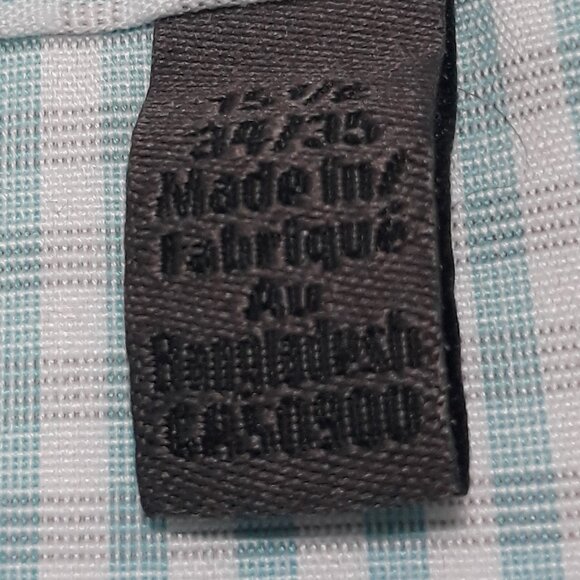 ck Calvin Klein Mens Dress Shirt No-Iron 15.5 34/35 - Picture 9 of 10